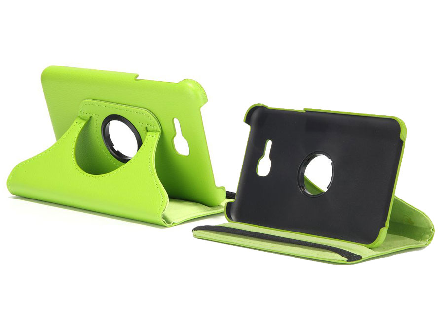 Color Leather Swivel Case - Hoes voor Samsung Galaxy Tab 3 7.0 Lite