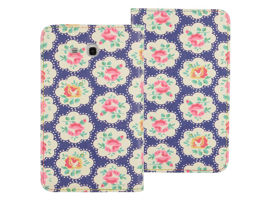 Floral Stand Case - Hoesje voor Samsung Galaxy Tab 3 Lite