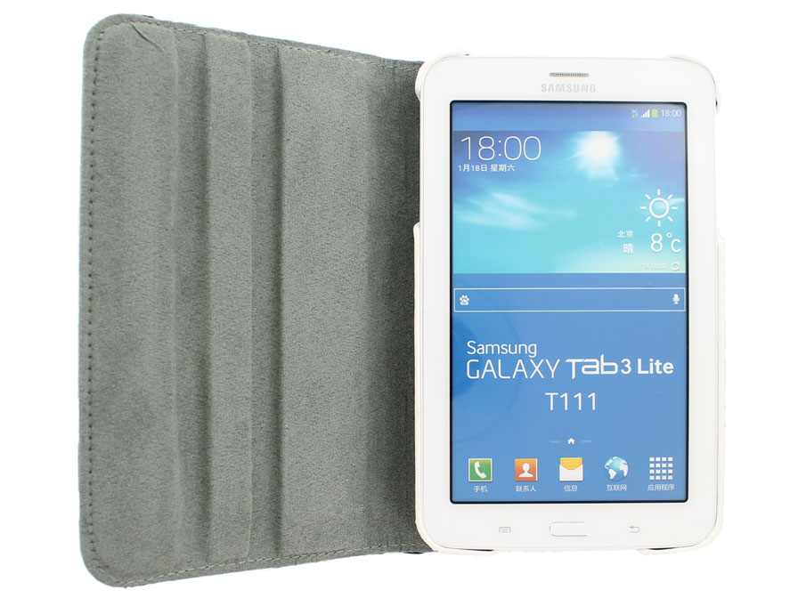Zebra Draaibare Case - Hoes voor Samsung Galaxy Tab 3 Lite