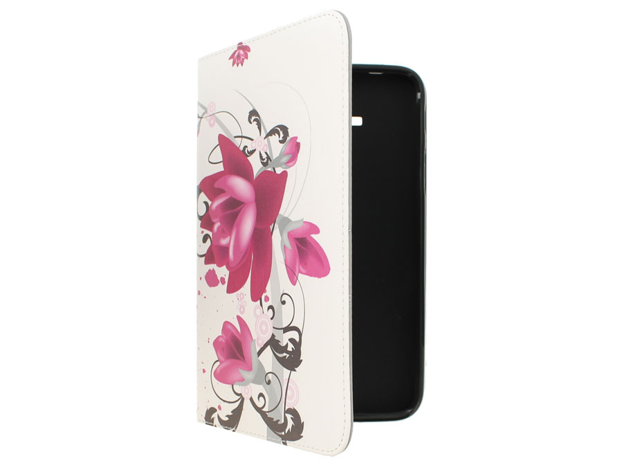 Big Flower Stand Case - Hoesje voor Samsung Galaxy Tab 3 Lite