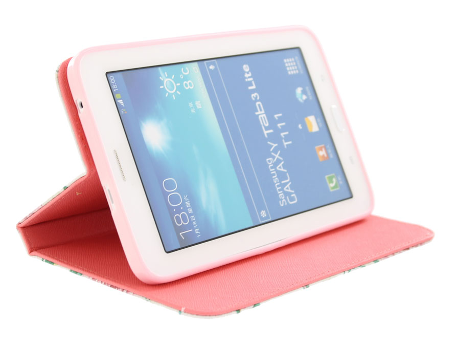 Flower Stand Case - Hoesje voor Samsung Galaxy Tab 3 Lite