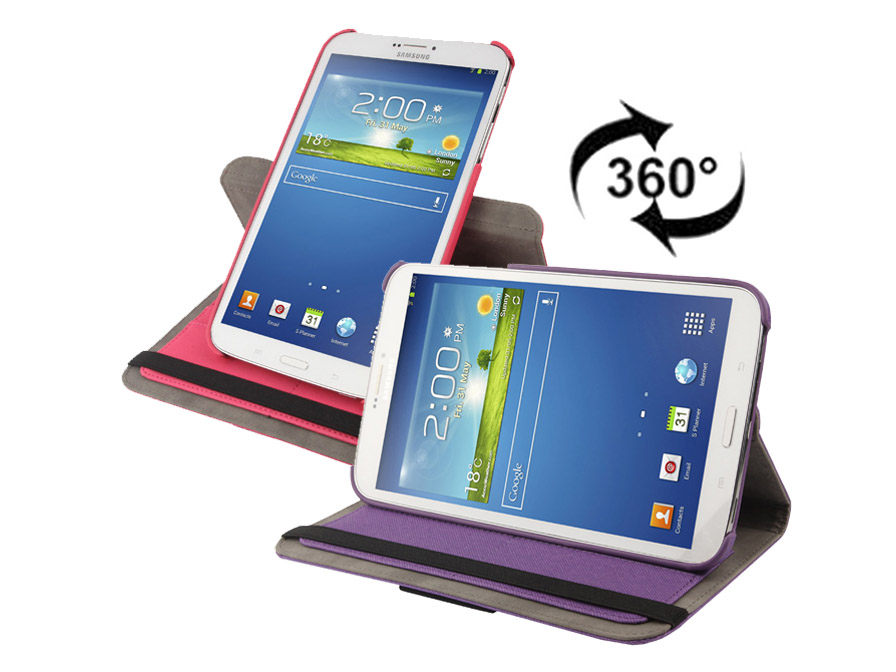 Canvas Swivel Stand 360-turn Case Samsung Galaxy Tab 3 (8.0)