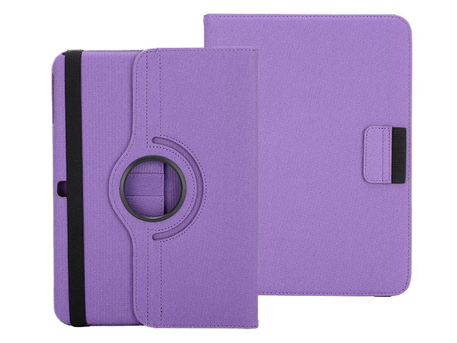 Roterende Swivel Canvas Case - Hoes voor Samsung Galaxy Tab 4 10.1