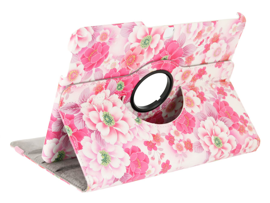 Floral Stand Case - Samsung Galaxy Tab 4 10.1 Hoesje