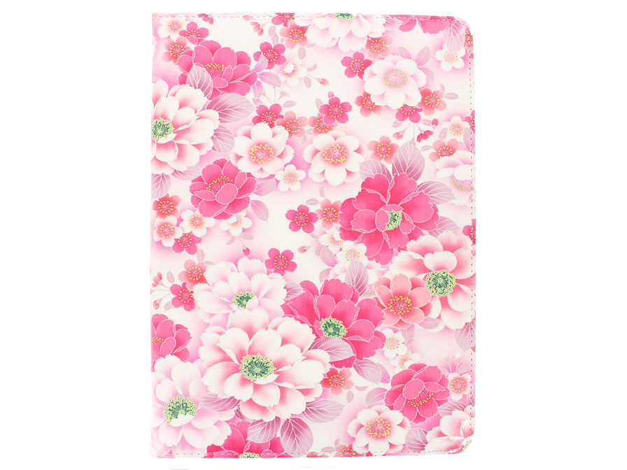 Floral Stand Case - Samsung Galaxy Tab 4 10.1 Hoesje