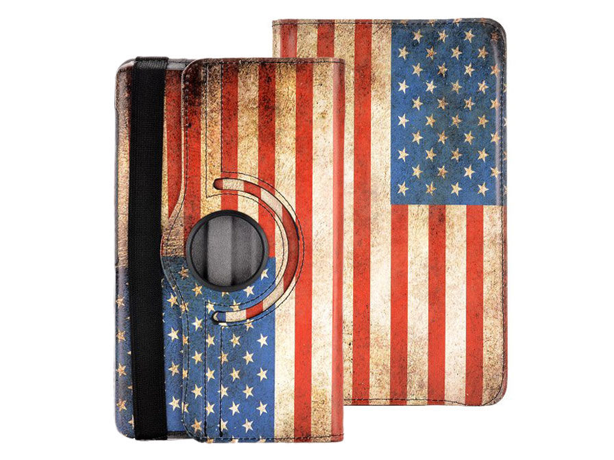 Vintage US Swivel Stand Case - Draaibare Samsung Galaxy Tab S 8.4 hoes