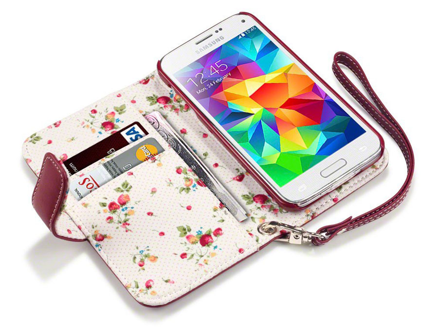CaseBoutique Flower Wallet Case - Samsung Galaxy Trend 2 Hoesje