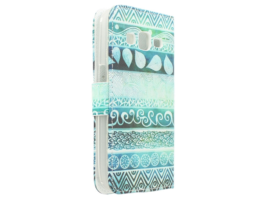 Aztec Book Case Hoesje voor Samsung Galaxy Core Prime