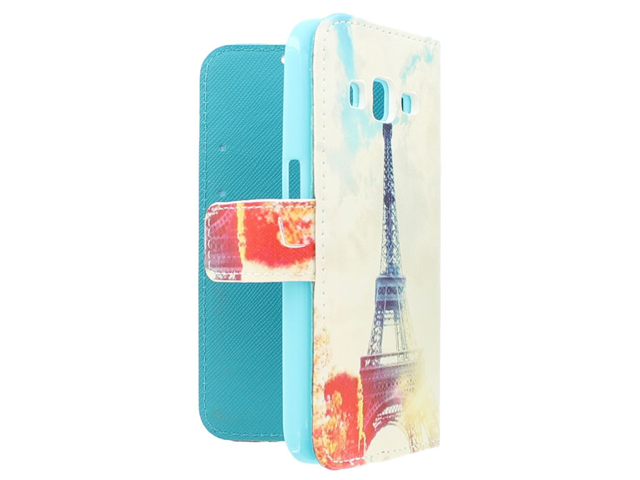 Paris Eiffel Tower Book Case Hoesje voor Samsung Galaxy Core Prime