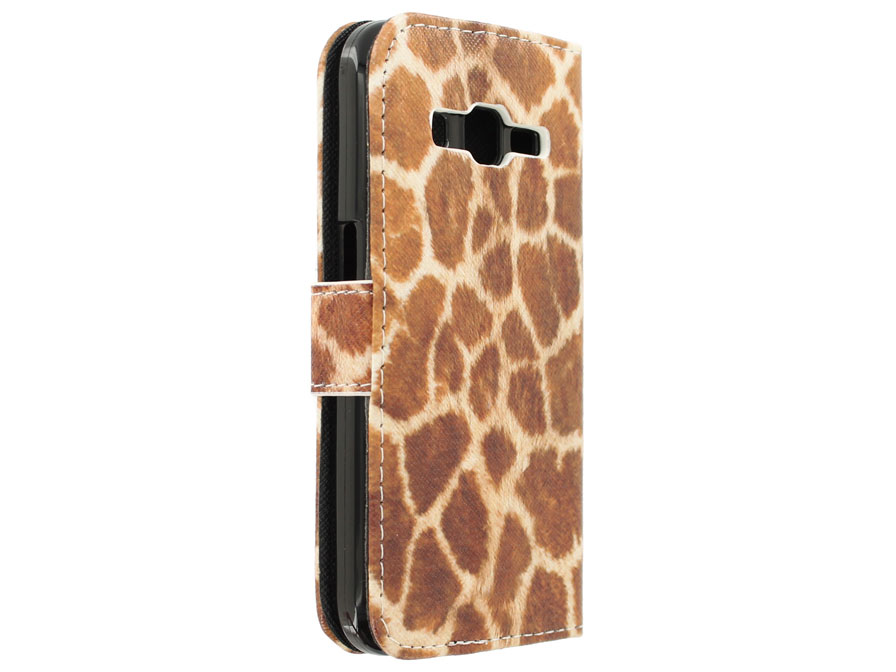 Giraffe Walletcase - Samsung Galaxy Core Prime hoesje