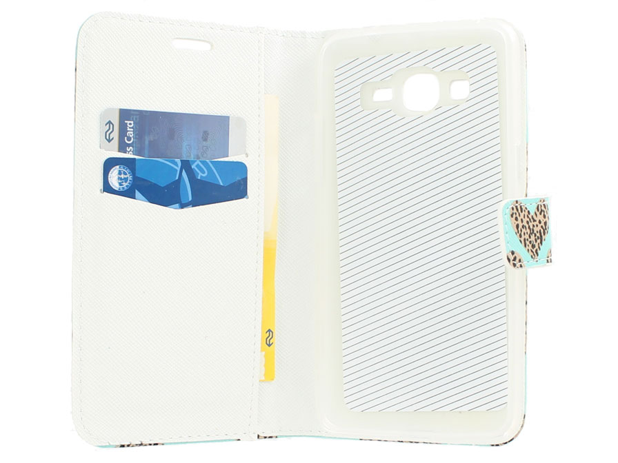 Leopard Hearts Case - Samsung Galaxy Grand Prime Hoesje
