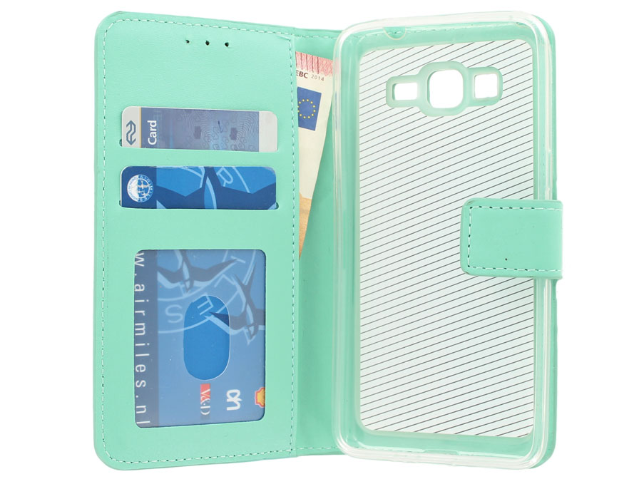 Mint Book Case - Samsung Galaxy Grand Prime hoesje