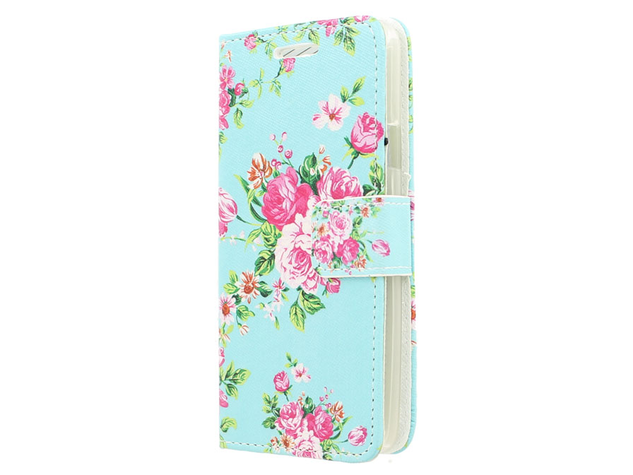 Flower Book Case - Samsung Galaxy A3 2015 hoesje