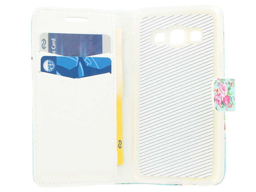 Flower Book Case - Samsung Galaxy A3 2015 hoesje