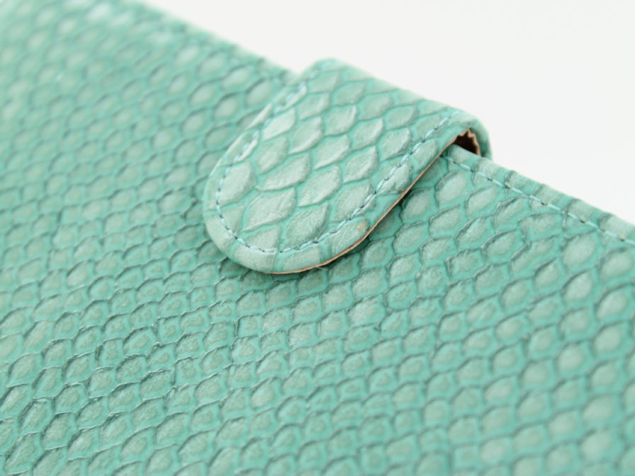 Minty Snake Wallet Case - Samsung Galaxy A3 2015 hoesje