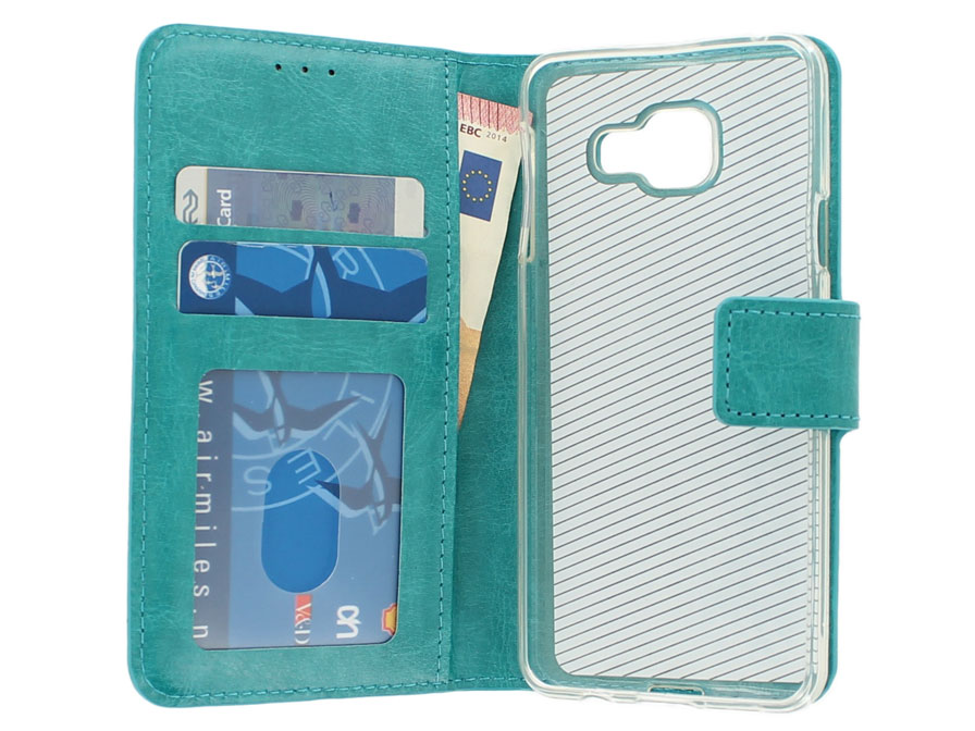 Bookcase Turquoise - Samsung Galaxy A3 2016 hoesje