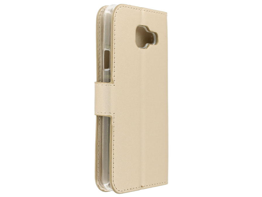 Wallet Bookcase Goud - Samsung Galaxy A3 2016 hoesje