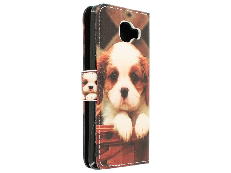 Puppy Dog Bookcase - Samsung Galaxy A3 2016 hoesje