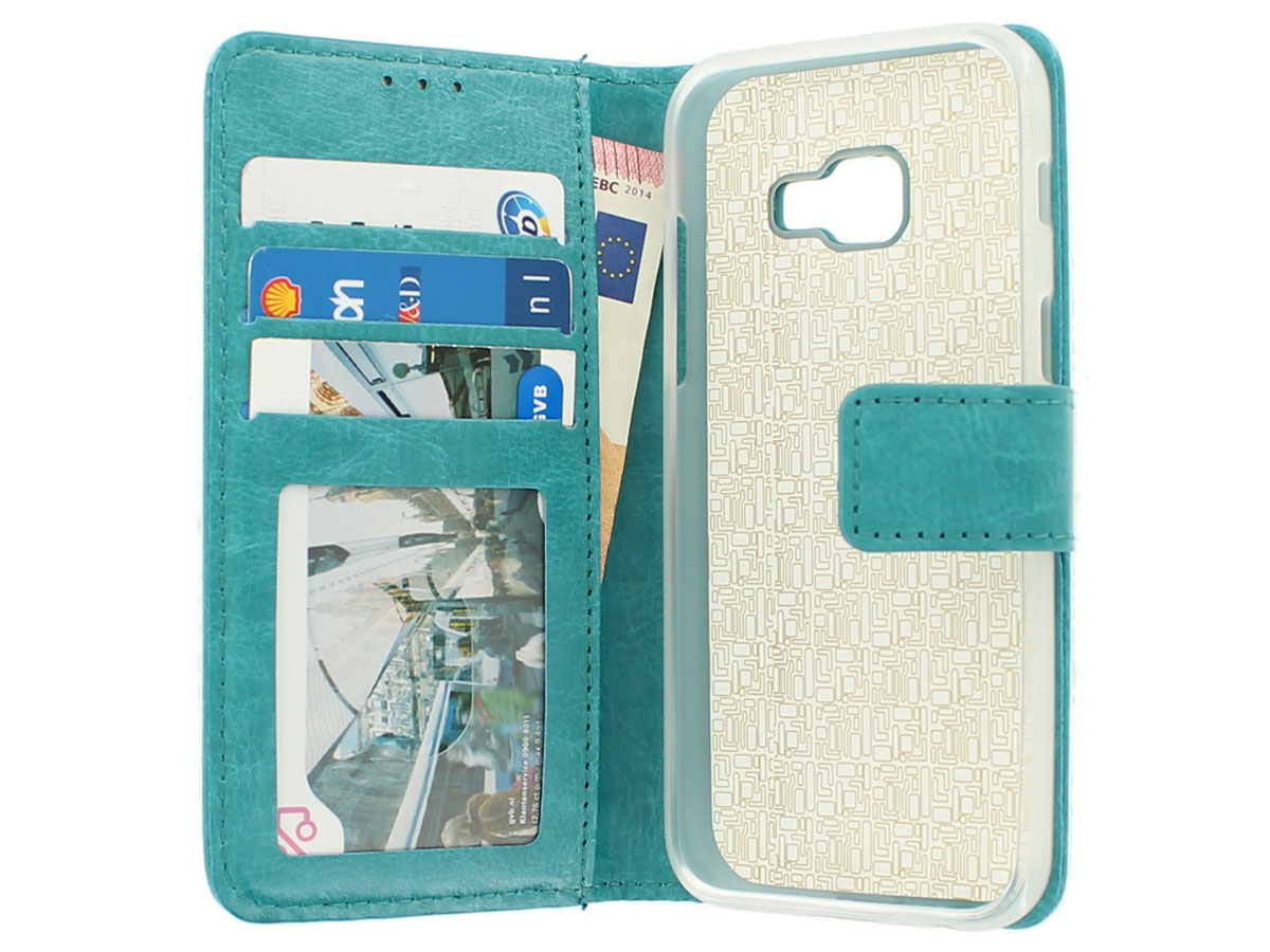 Bookcase Turquoise - Samsung Galaxy A3 2017 hoesje