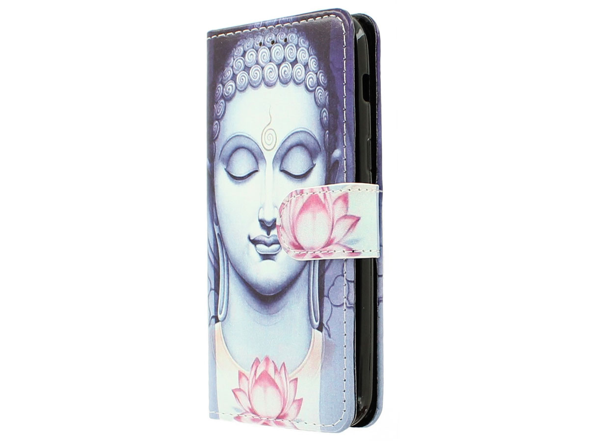 Boeddha Lily Bookcase - Samsung Galaxy A3 2017 hoesje