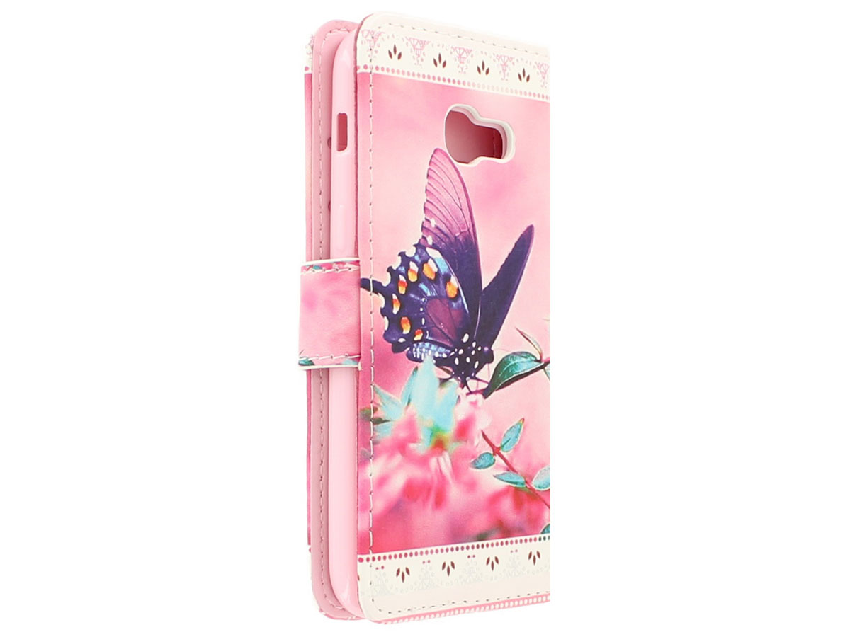 Butterfly Bookcase - Samsung Galaxy A3 2017 hoesje