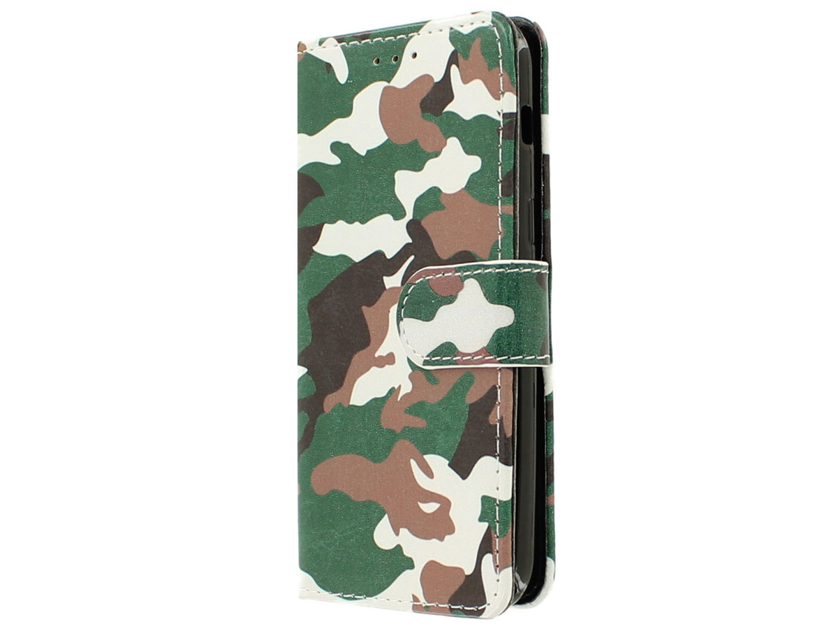 Camouflage Bookcase - Samsung Galaxy A3 2017 hoesje
