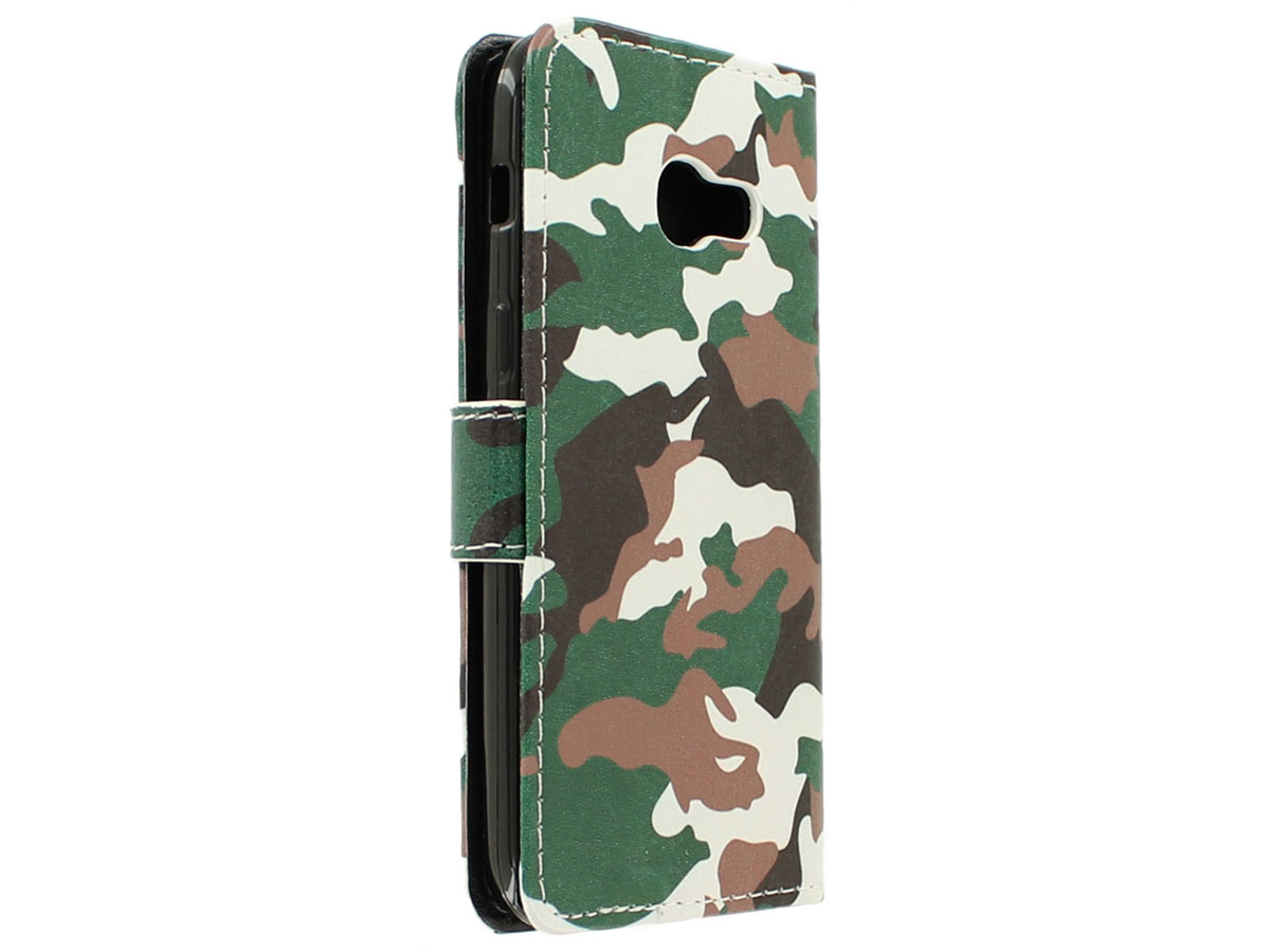 Camouflage Bookcase - Samsung Galaxy A3 2017 hoesje
