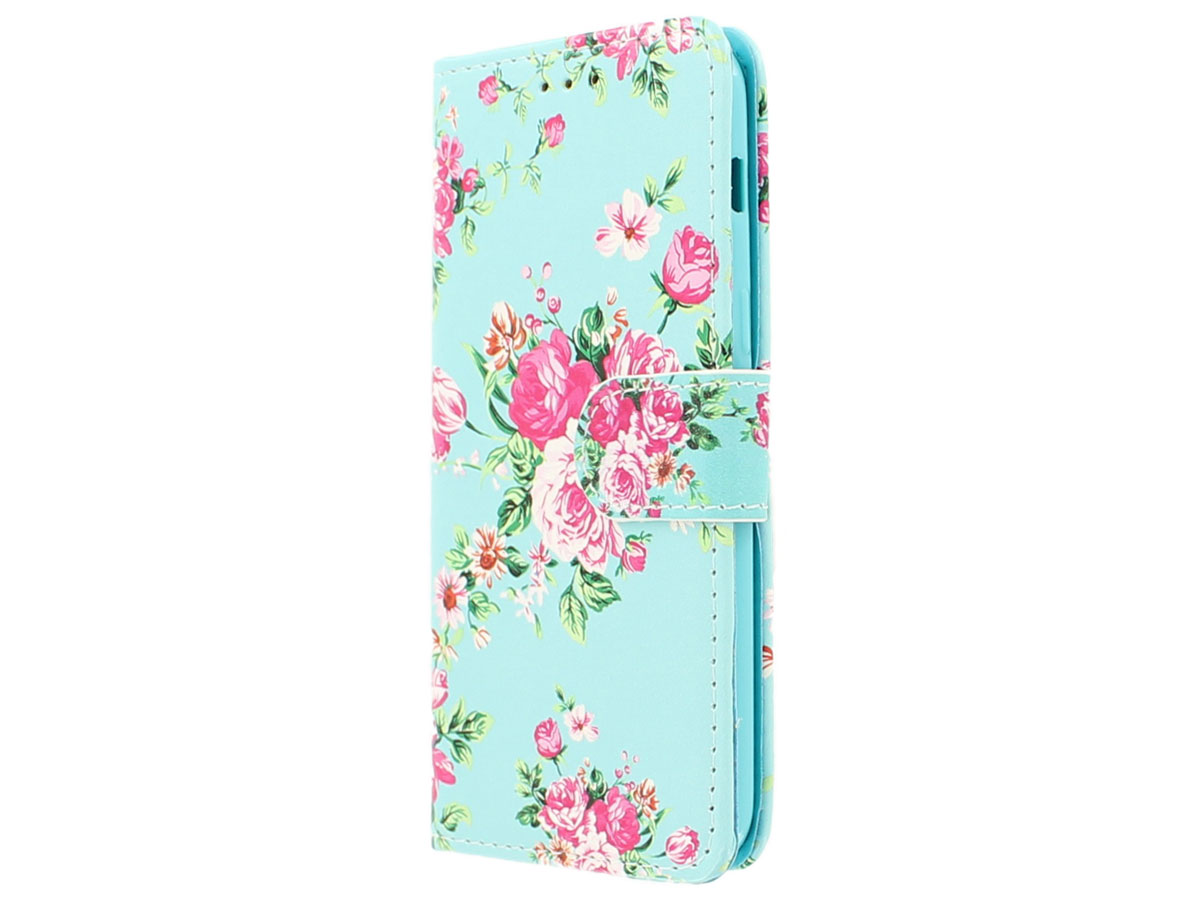 Flower Bookcase - Samsung Galaxy A3 2017 hoesje