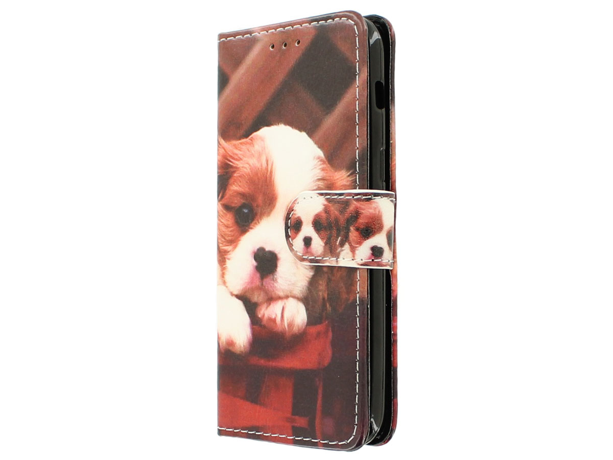 Puppy Dog Bookcase - Samsung Galaxy A3 2017 hoesje