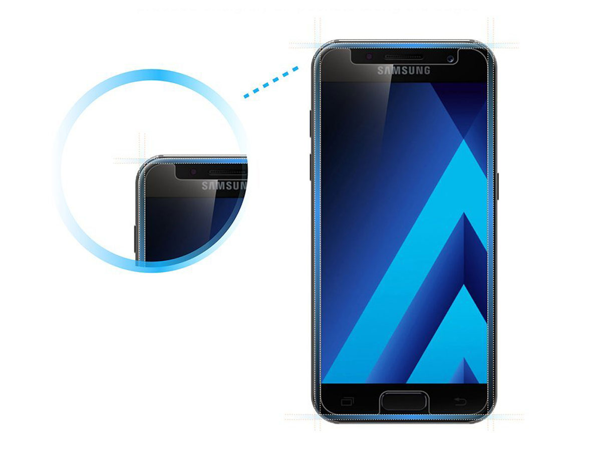 Samsung Galaxy A3 2017 Screenprotector Tempered Glass