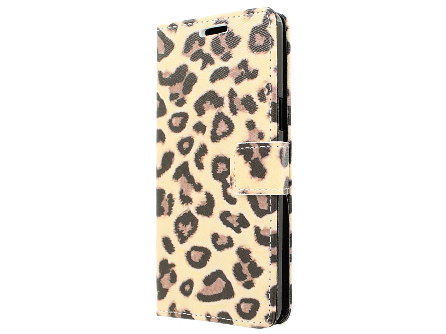 Leopard Book Case - Samsung Galaxy A5 2015 hoesje
