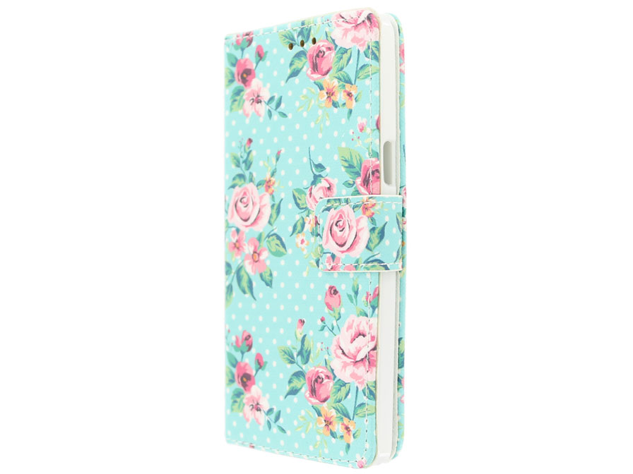 Flower Book Case - Samsung Galaxy A5 2015 hoesje