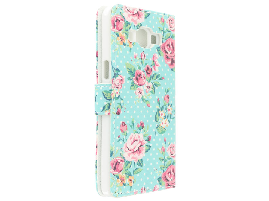 Flower Book Case - Samsung Galaxy A5 2015 hoesje