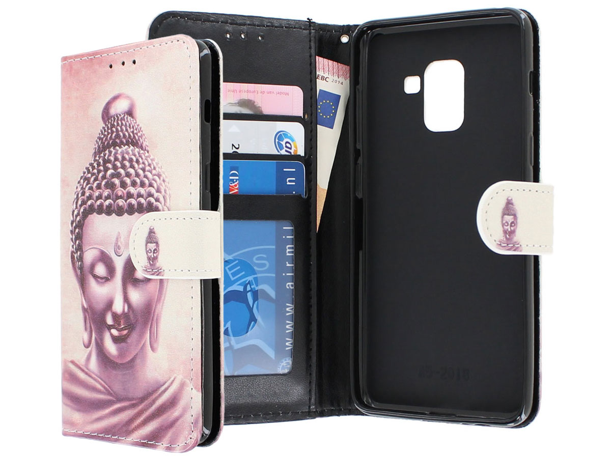 Boeddha Bookcase Wallet - Samsung Galaxy A8 2018 hoesje