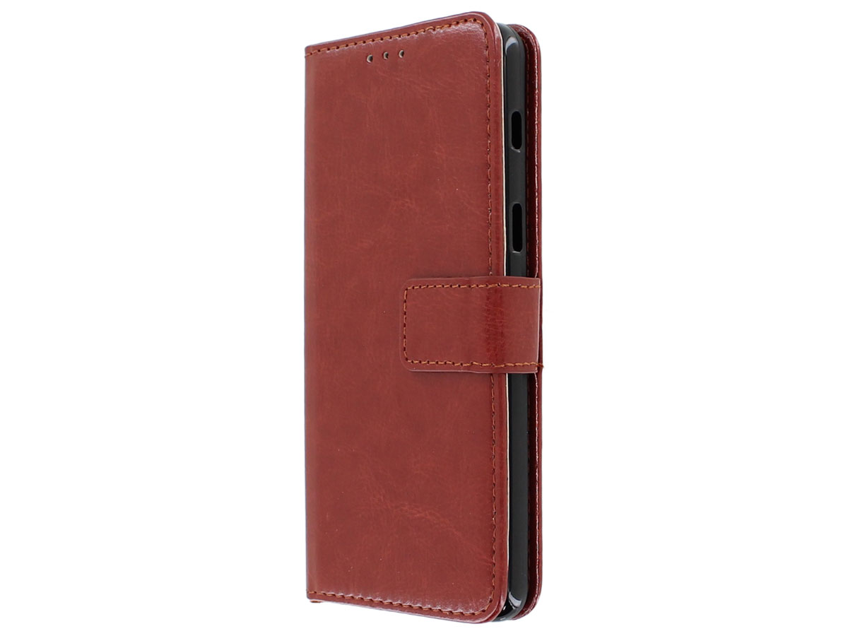 Bookcase Wallet Bruin - Samsung Galaxy A8 2018 hoesje