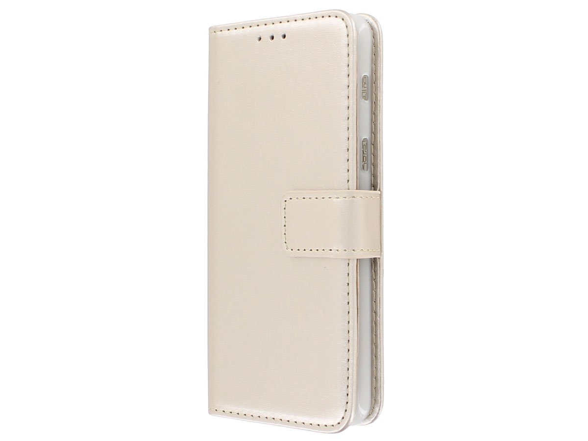 Bookcase Wallet Goud - Samsung Galaxy A8 2018 hoesje