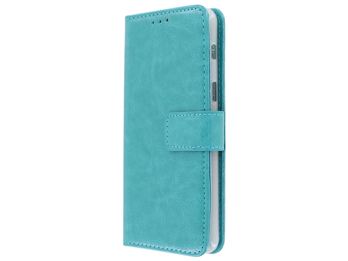 Bookcase Turquoise - Samsung Galaxy A8 2018 hoesje