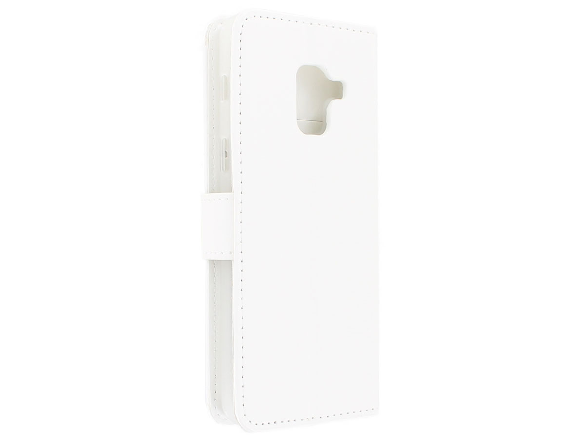 Bookcase Wallet Wit - Samsung Galaxy A8 2018 hoesje