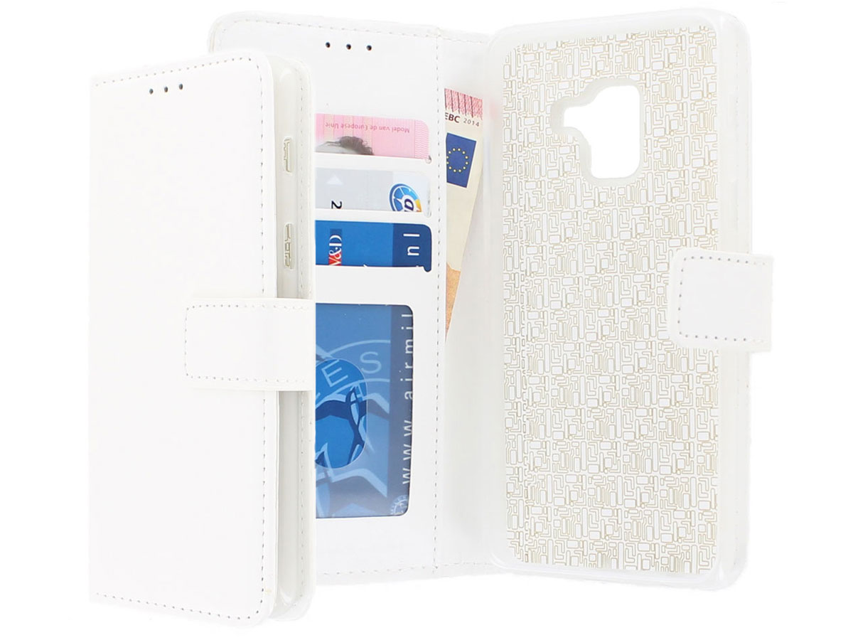 Bookcase Wallet Wit - Samsung Galaxy A8 2018 hoesje