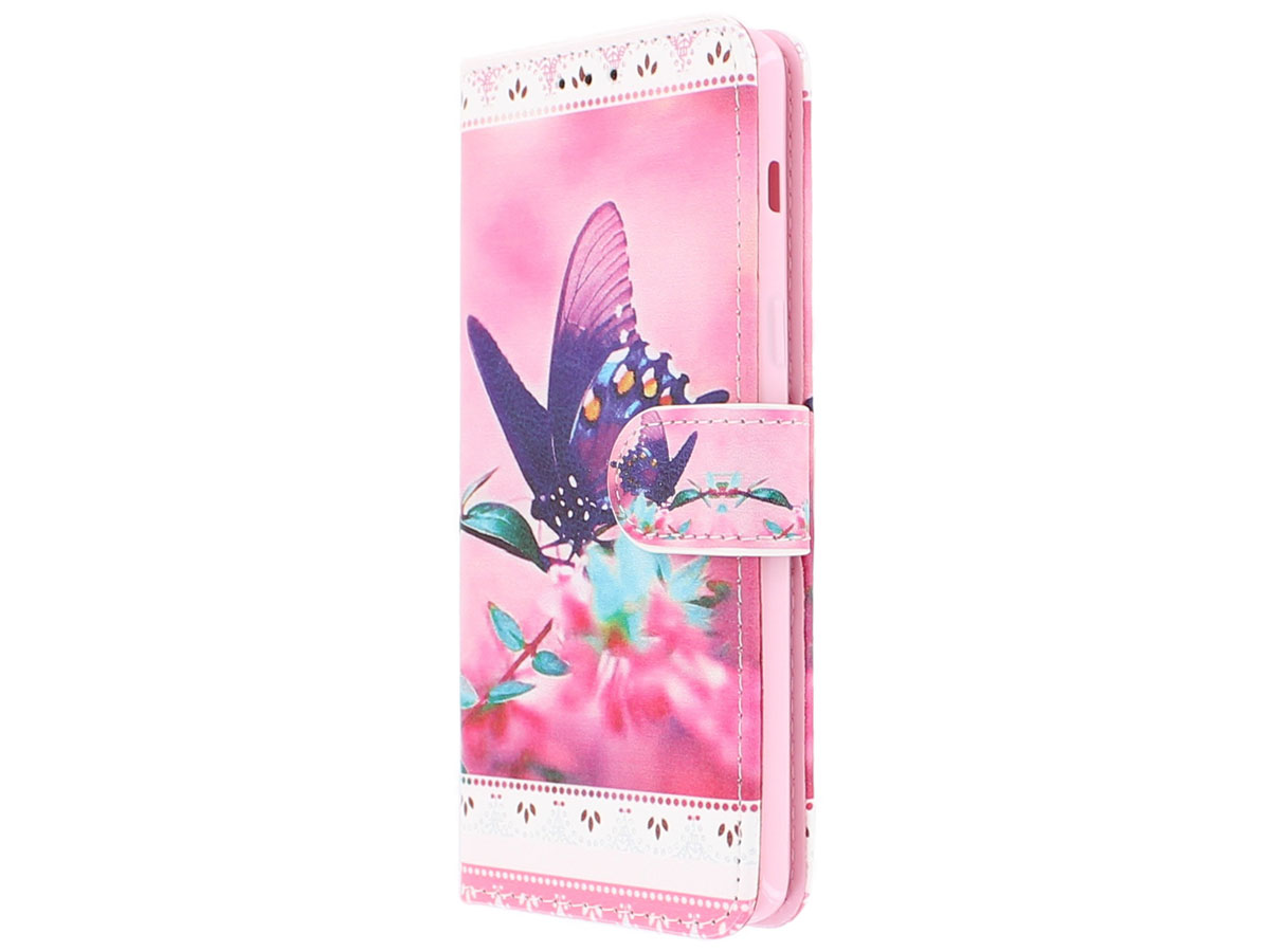 Butterfly Bookcase - Samsung Galaxy A8 2018 hoesje
