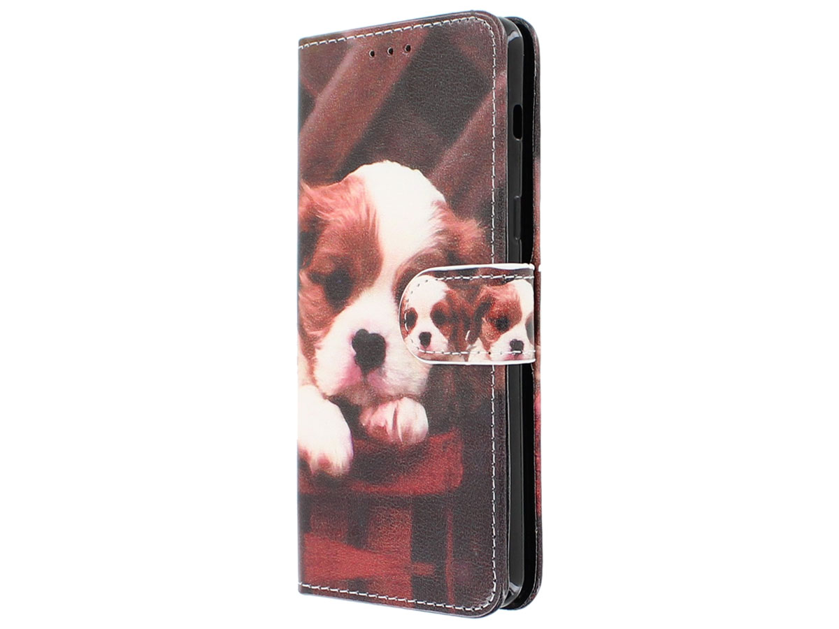 Puppy Dog Bookcase - Samsung Galaxy A8 2018 hoesje