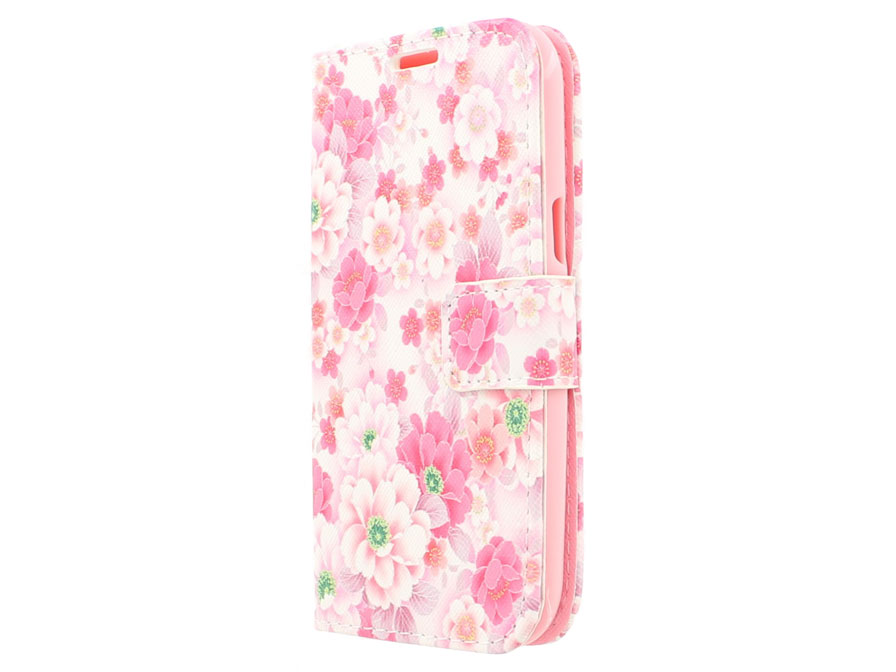 Floral Book Case - Samsung Galaxy J1 2015 hoesje