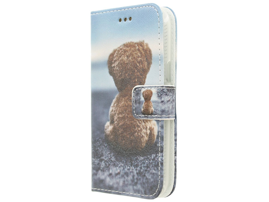 Teddy Book Case - Samsung Galaxy J1 2015 Hoesje