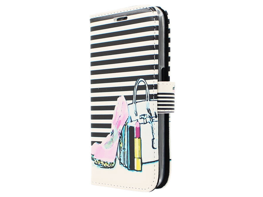Fashion Bookcase - Samsung Galaxy J1 2016 hoesje