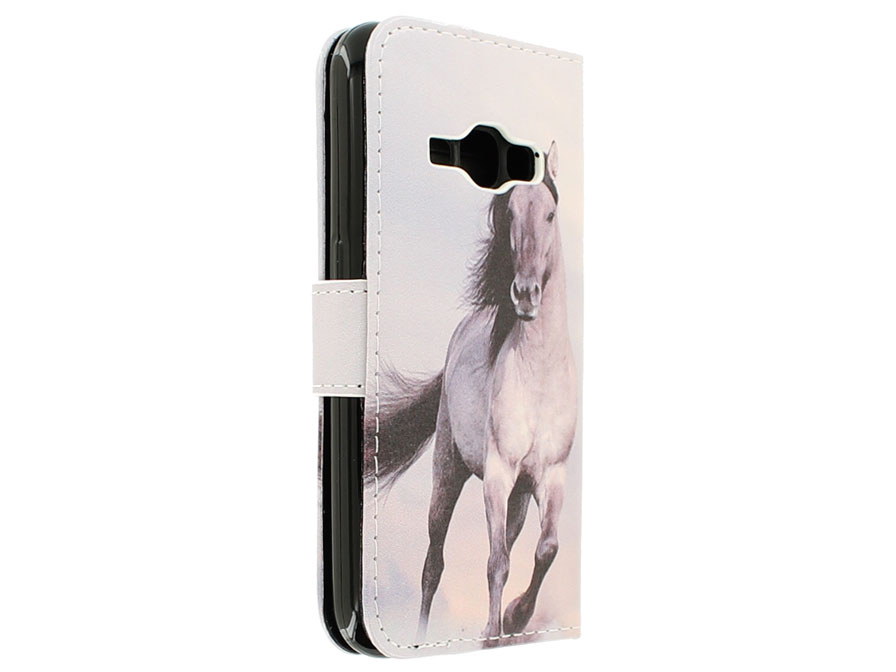 Paarden Bookcase - Samsung Galaxy J1 2016 hoesje