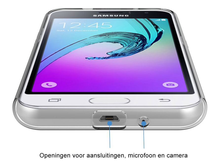 Crystal TPU Skin Case - Samsung Galaxy J1 2016 hoesje
