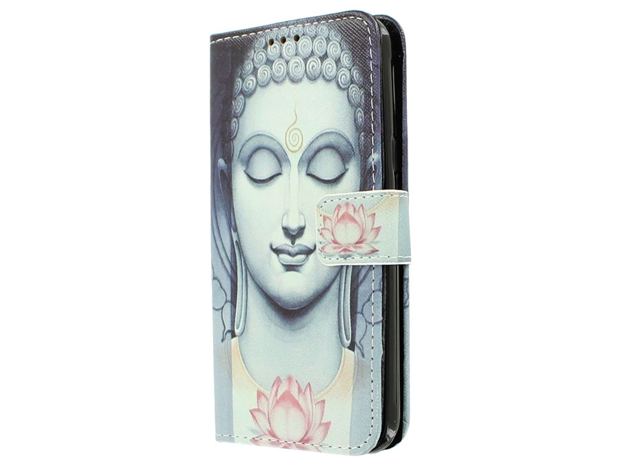 Boeddha Lily Book Case - Samsung Galaxy J3 2016 hoesje