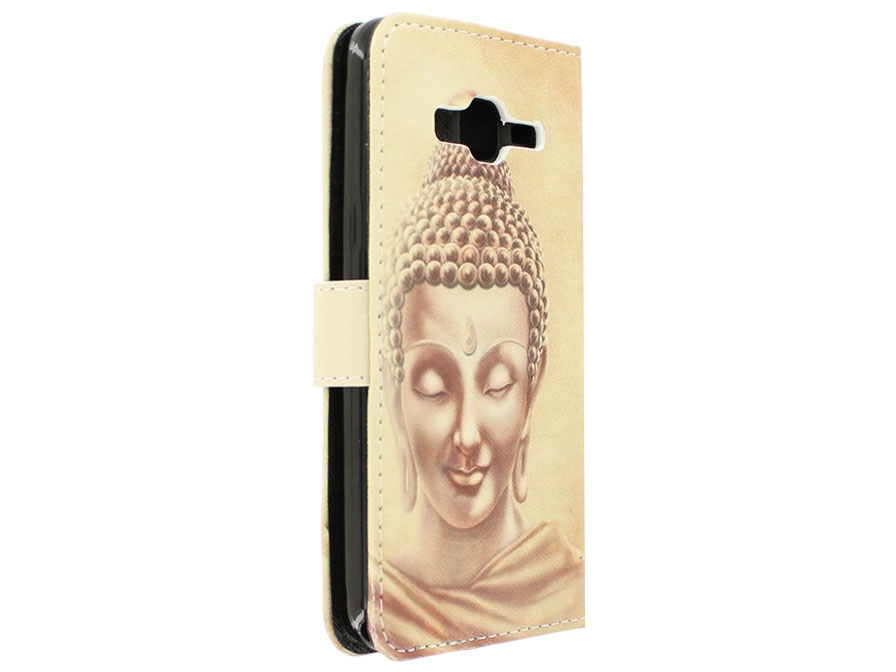 Boeddha Bookcase - Samsung Galaxy J3 2016 hoesje
