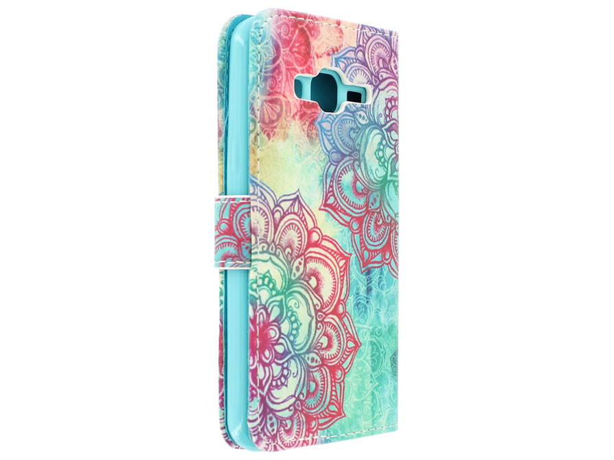 Mandala Bookcase - Samsung Galaxy J3 2016 hoesje