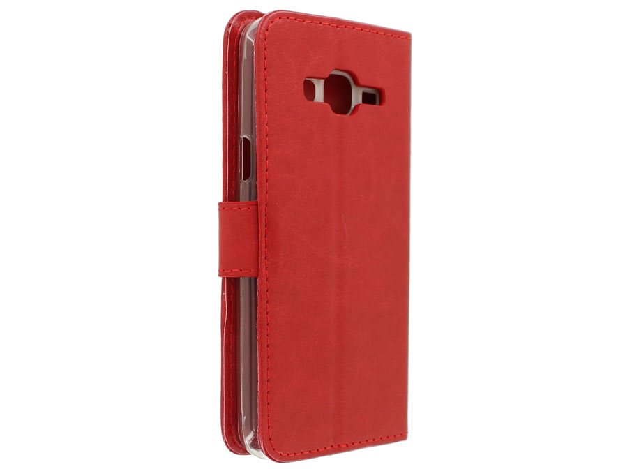 Bookcase Rood - Samsung Galaxy J3 2016 hoesje